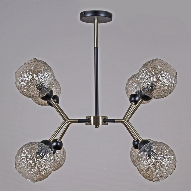 Люстра на штанге Illumico IL0268-8PSQ-79 BK AB Люстра на штанге Illumico IL0268-8PSQ-79 BK AB