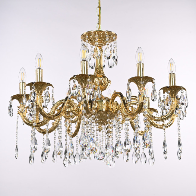 Подвесная люстра Bohemia Ivele Crystal AL79101/10/250 A G Подвесная люстра Bohemia Ivele Crystal AL79101/10/250 A G
