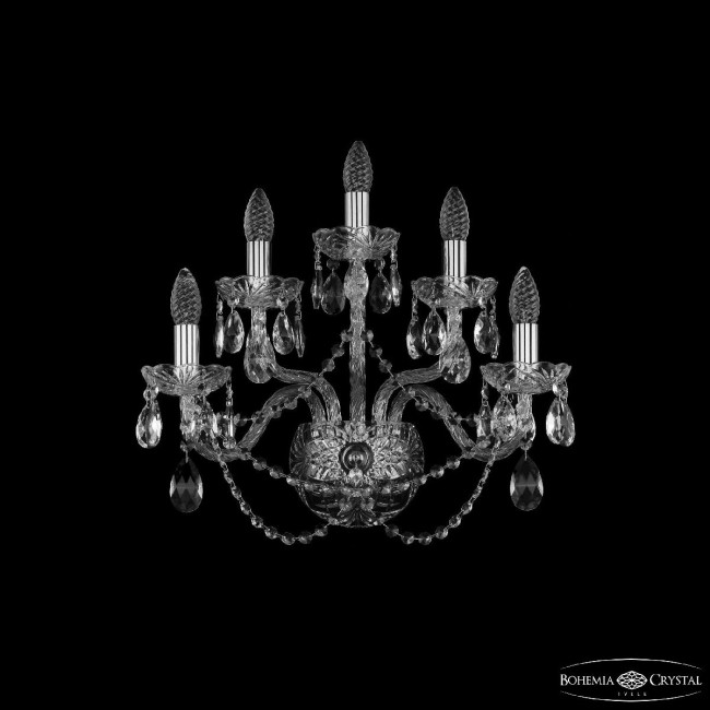 Бра Bohemia Ivele Crystal 1402B/2+2+1/195/XL Ni Бра Bohemia Ivele Crystal 1402B/2+2+1/195/XL Ni