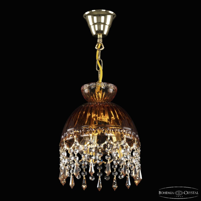Подвесной светильник Bohemia Ivele Crystal 5478/22 G Amber/M-1G Drops K721