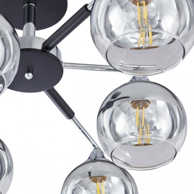 Люстра на штанге Arte Milano Napoli 339354/6 CR+BK