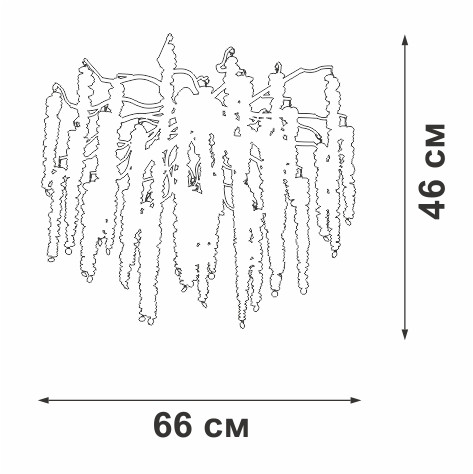 Потолочная люстра Vitaluce V2855-8/7PL Потолочная люстра Vitaluce V2855-8/7PL