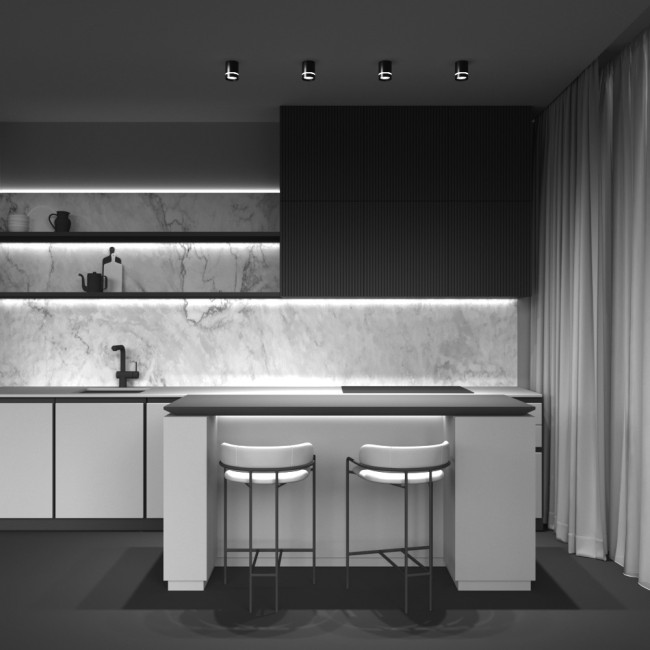 Накладной светильник Maytoni Orlo C085CL-9W4K-B