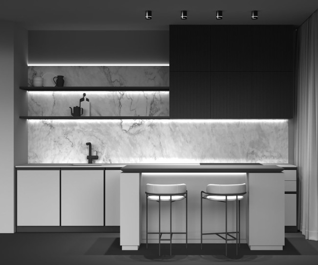 Накладной светильник Maytoni Orlo C085CL-9W4K-B