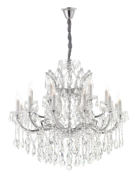 Подвесная люстра iLamp Diamond 6071-18 CR+CL Подвесная люстра iLamp Diamond 6071-18 CR+CL