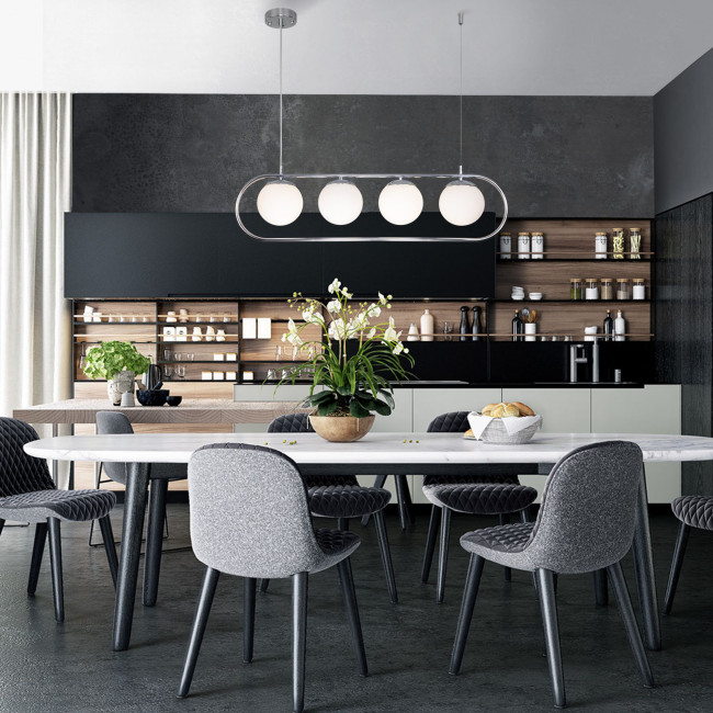 Подвесной светильник Eurosvet Ringo 50089/4 хром Подвесной светильник Eurosvet Ringo 50089/4 хром