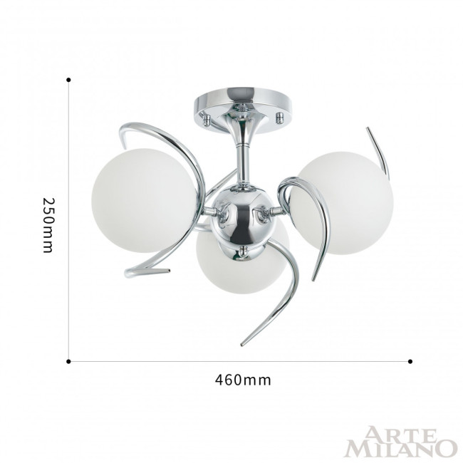 Потолочная люстра Arte Milano 271007/3C Ni