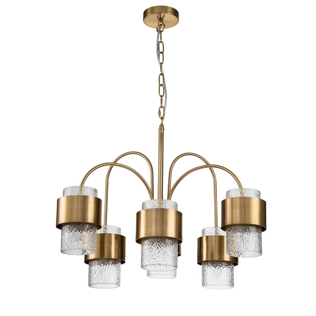 Подвесная люстра Indigo Eleganza 12019/A/6P Brass V000322 Подвесная люстра Indigo Eleganza 12019/A/6P Brass V000322