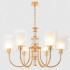 Подвесная люстра Crystal Lux ELENA SP6 GOLD Подвесная люстра Crystal Lux ELENA SP6 GOLD