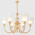 Подвесная люстра Crystal Lux ELENA SP6 GOLD Подвесная люстра Crystal Lux ELENA SP6 GOLD