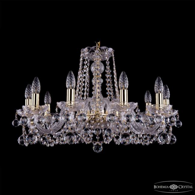 Подвесная люстра Bohemia Ivele Crystal 1402/10/240 G Balls Подвесная люстра Bohemia Ivele Crystal 1402/10/240 G Balls