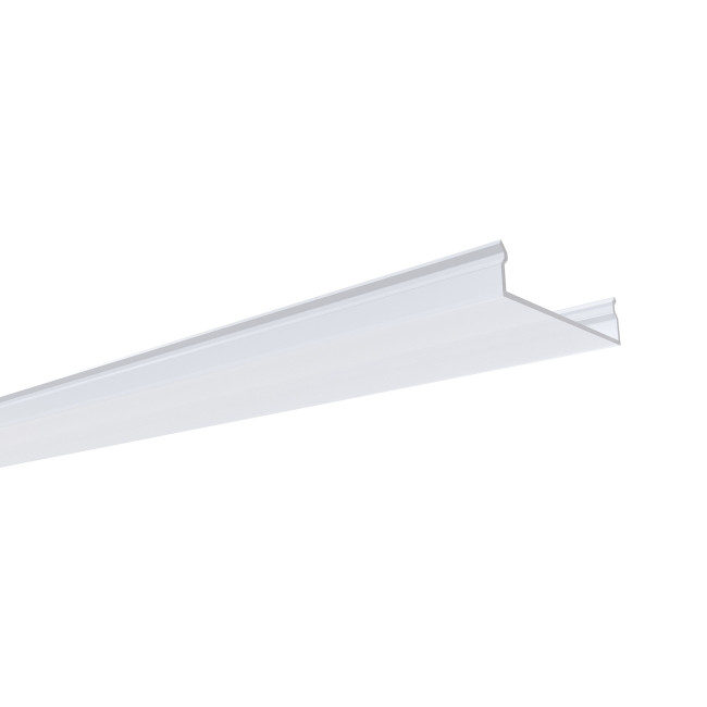 Профиль П-образный универсальный Apeyron ширина ленты до 30мм (рассеиватель, заглушки - 2шт) 08-16 Профиль П-образный универсальный Apeyron ширина ленты до 30мм (рассеиватель, заглушки - 2шт) 08-16