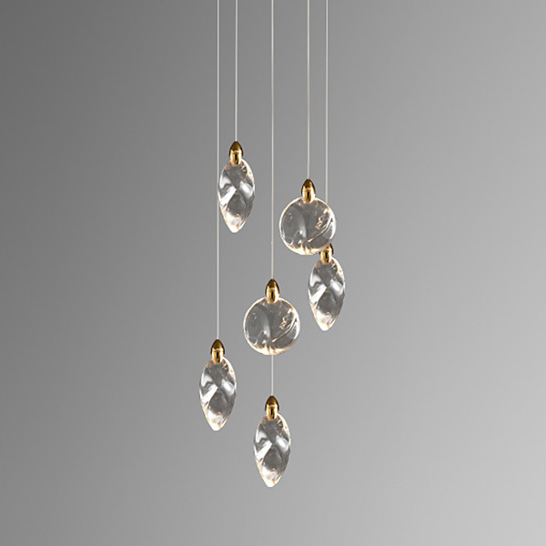 Подвесной светильник MT9176-6H titanium gold