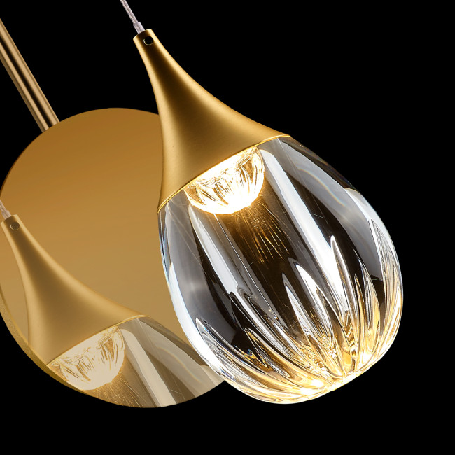 Настенный светильник MB24001004-1A gold/clear Настенный светильник MB24001004-1A gold/clear