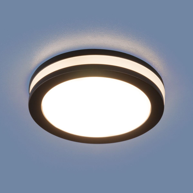 Встраиваемый светодиодный светильник Elektrostandard DSKR80 5W 4200K черный 4690389068423 Встраиваемый светодиодный светильник Elektrostandard DSKR80 5W 4200K черный 4690389068423