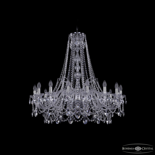 Подвесная люстра Bohemia Ivele Crystal 1411/16/360/h-95 Ni