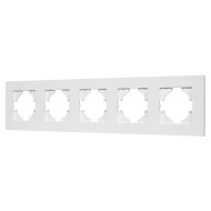 Рамка на 5 постов пластиковая Arlight FRM-PERIO-PL-5-WH 049762