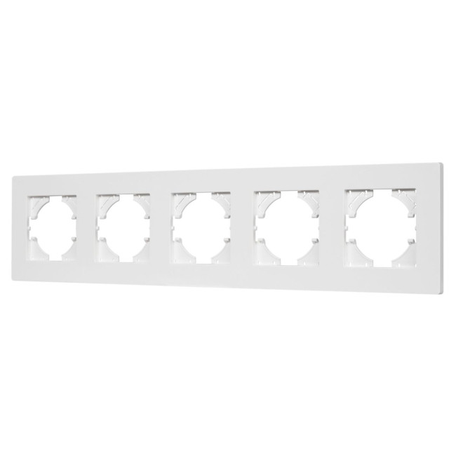 Рамка на 5 постов пластиковая Arlight FRM-PERIO-PL-5-WH 049762 Рамка на 5 постов пластиковая Arlight FRM-PERIO-PL-5-WH 049762