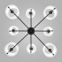 Люстра на штанге Eurosvet Notturno 60162/8 черный Smart a065663