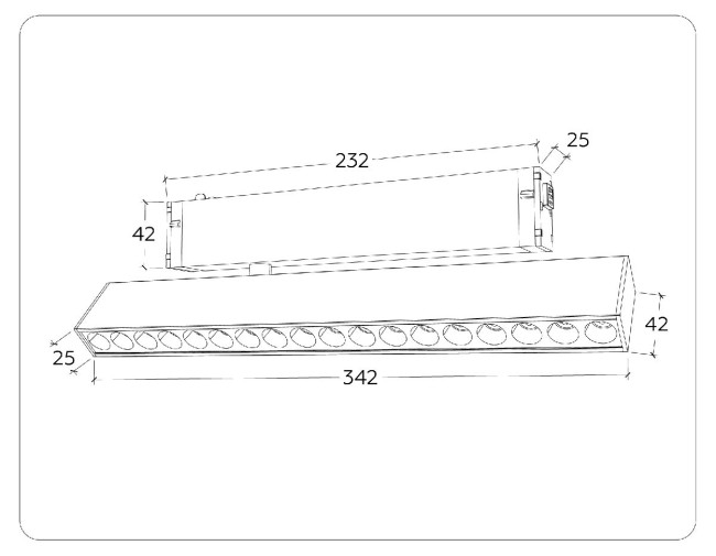 Трековый магнитный светильник Ambrella Light Magnetic 220V GL1351 Трековый магнитный светильник Ambrella Light Magnetic 220V GL1351