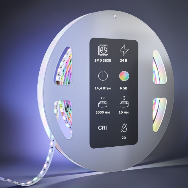 Светодиодная лента Maytoni Led Strip 24В 3838 14,4Вт/м RGBW 5м IP20 201131 Светодиодная лента Maytoni Led Strip 24В 3838 14,4Вт/м RGBW 5м IP20 201131