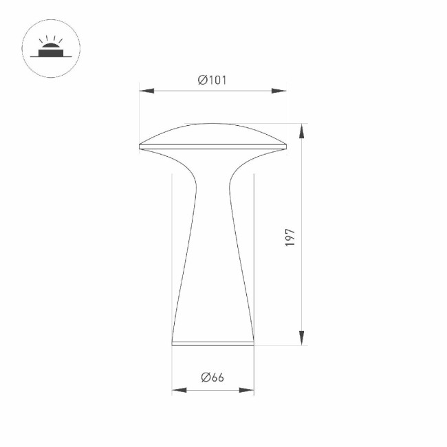Уличная настольная лампа Arlight SP-COLLADA-TAB-1.5W Warm3000-MIX (RD, 123 deg) 044361 Уличная настольная лампа Arlight SP-COLLADA-TAB-1.5W Warm3000-MIX (RD, 123 deg) 044361