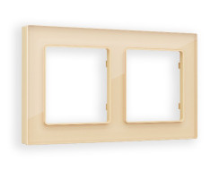 Рамка двухместная Ambrella Volt Platos AF330602