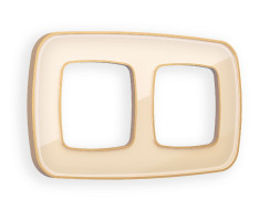 Рамка двухместная Ambrella Volt Coint OF640342 Рамка двухместная Ambrella Volt Coint OF640342