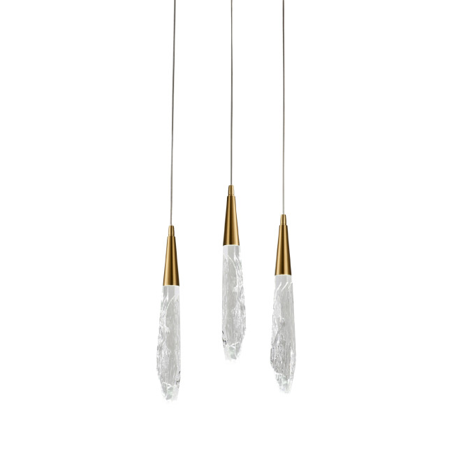 Подвесной светильник Delight Collection OD2438-3 gold/clear Подвесной светильник Delight Collection OD2438-3 gold/clear