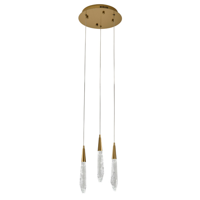 Подвесной светильник Delight Collection OD2438-3 gold/clear Подвесной светильник Delight Collection OD2438-3 gold/clear