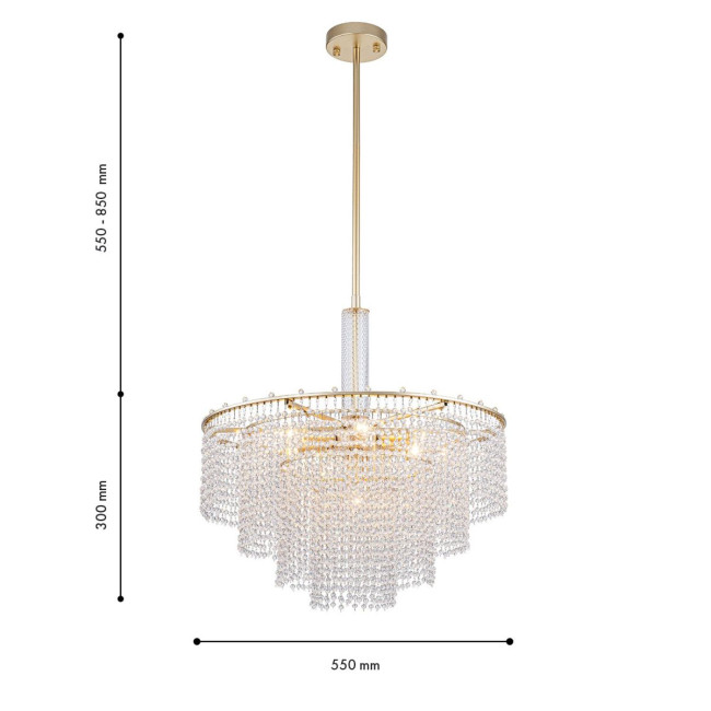 Люстра на штанге Favourite Fringe 4762-7P Люстра на штанге Favourite Fringe 4762-7P
