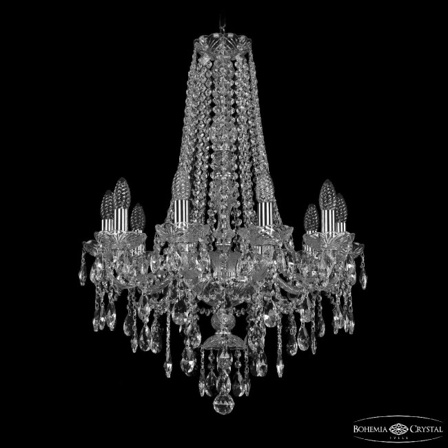 Подвесная люстра Bohemia Ivele Crystal 1415/10/200/h-75 Ni Подвесная люстра Bohemia Ivele Crystal 1415/10/200/h-75 Ni