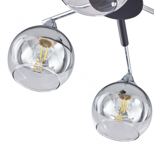 Люстра на штанге Arte Milano Napoli 339354/8 CR+BK Люстра на штанге Arte Milano Napoli 339354/8 CR+BK