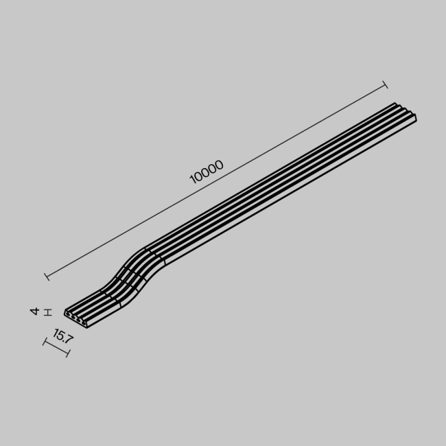 Токоведущая лента Maytoni Exility IP O-TR002-PW-10M Токоведущая лента Maytoni Exility IP O-TR002-PW-10M