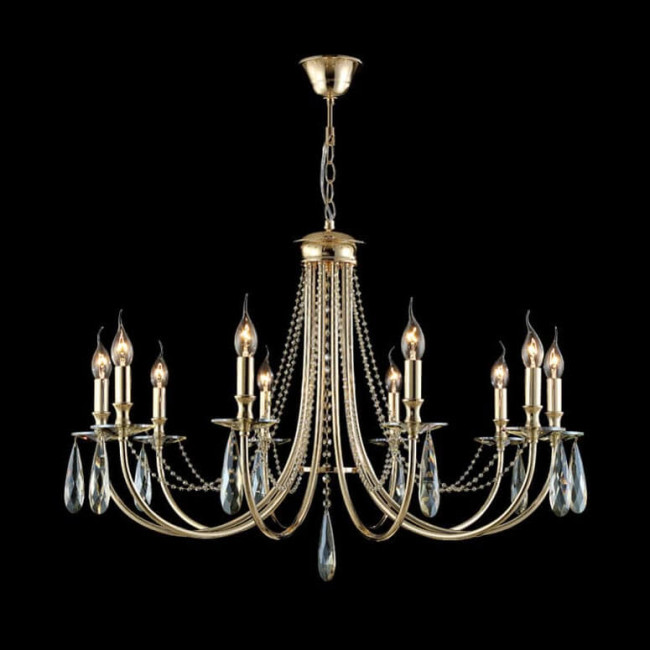 Подвесная люстра Crystal Lux Victoria SP10 Gold/Amber Подвесная люстра Crystal Lux Victoria SP10 Gold/Amber