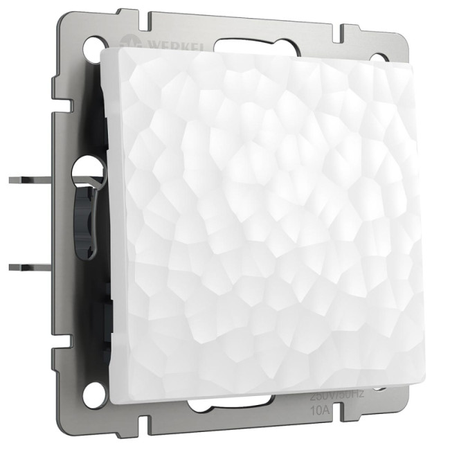 Выключатель Werkel Hammer одноклавишный белый W1210001 4690389154966 Выключатель Werkel Hammer одноклавишный белый W1210001 4690389154966