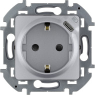 Розетка с/з с USB тип C со шторками Legrand Inspiria 673772