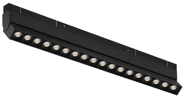 Трековый магнитный светильник iLedex Vision 4822-003-L350-18W-38DG-3000K-BK