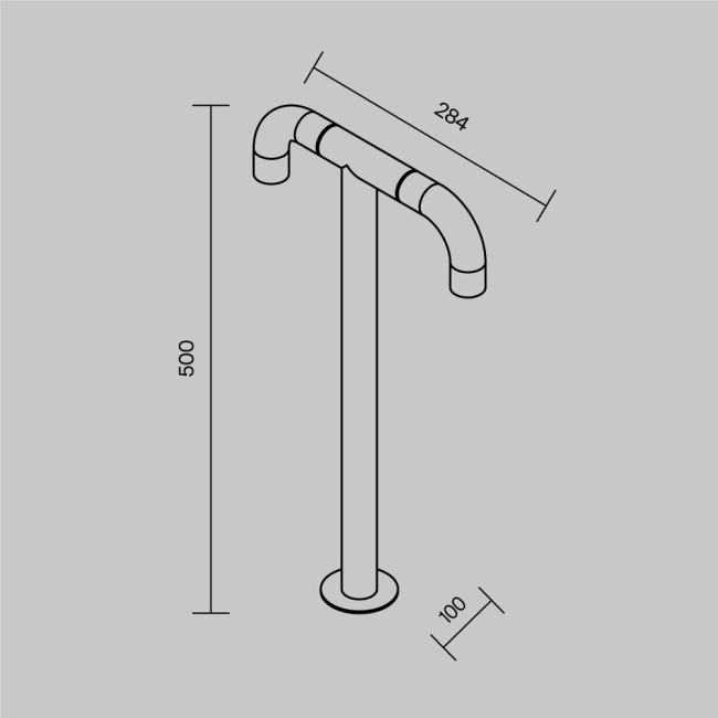 Ландшафтный светильник Maytoni Sleek O477FL-L4GF3K Ландшафтный светильник Maytoni Sleek O477FL-L4GF3K
