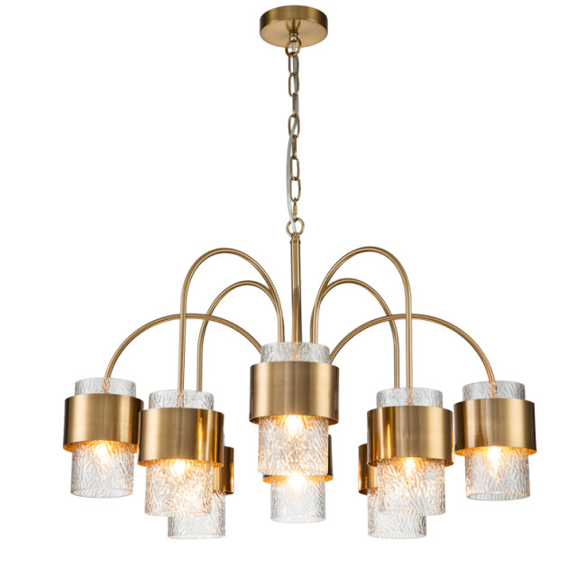 Подвесная люстра Indigo Eleganza 12019/A/8P Brass V000323 Подвесная люстра Indigo Eleganza 12019/A/8P Brass V000323