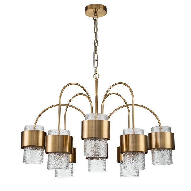 Подвесная люстра Indigo Eleganza 12019/A/8P Brass V000323 Подвесная люстра Indigo Eleganza 12019/A/8P Brass V000323