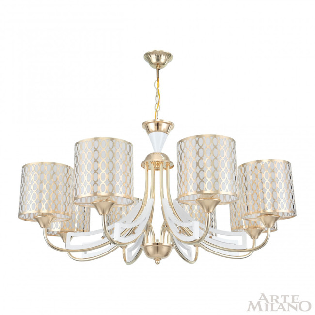 Подвесная люстра Arte Milano Florentia-3387 303387/8 Wh/Gd