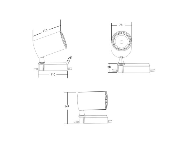 Трековый светильник Maytoni Technical Vuoro TR029-3-20W4K-B