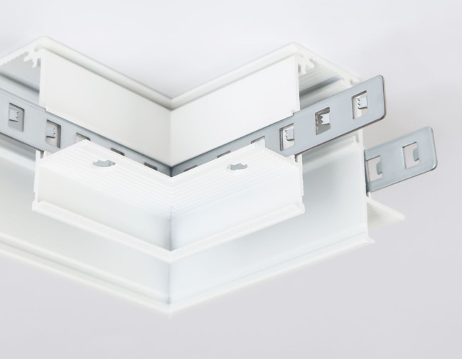 Коннектор угловой для встраиваемого шинопровода под ГКЛ 9,5мм Ambrella Light Magnetic Standard GL3352-9.5