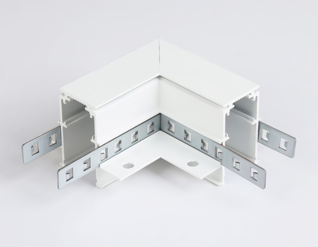 Коннектор угловой для встраиваемого шинопровода под ГКЛ 9,5мм Ambrella Light Magnetic Standard GL3352-9.5
