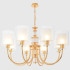 Подвесная люстра Crystal Lux ELENA SP8 GOLD
