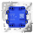 Выключатель двухклавишный с подсветкой Voltum S70 VLS020201 (белый глянцевый)