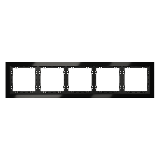 Рамка на 5 постов Voltum S70 VLS110508 (черный,стекло) Рамка на 5 постов Voltum S70 VLS110508 (черный,стекло)