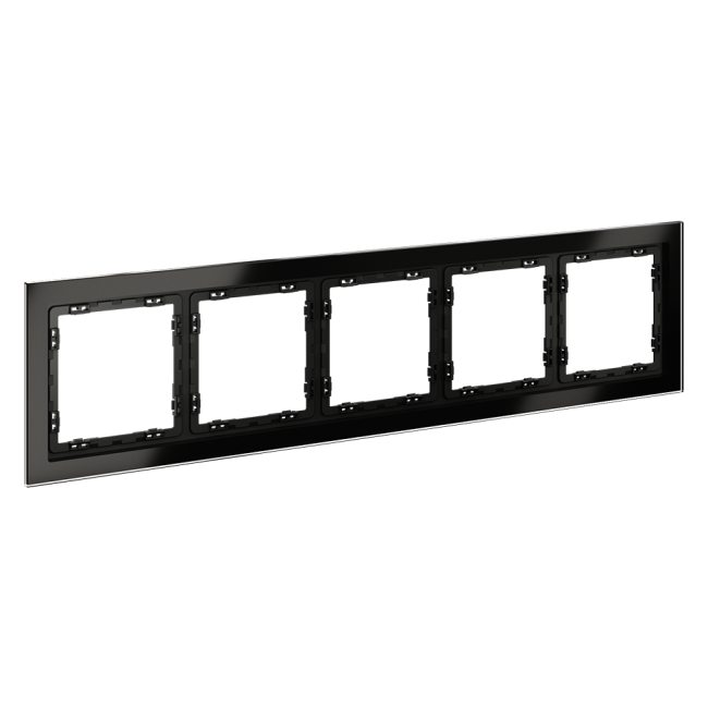 Рамка на 5 постов Voltum S70 VLS110508 (черный,стекло) Рамка на 5 постов Voltum S70 VLS110508 (черный,стекло)