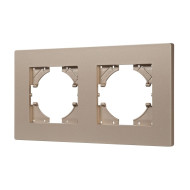 Рамка на 2 поста пластиковая Arlight FRM-PERIO-PL-2-GD 049753